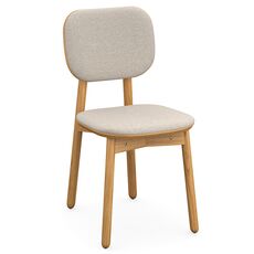 Стул с обивкой Saga, рогожка, бежевый, LATITUDE