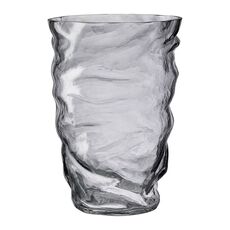 Ваза Crumpl, 20 см, серая, Bergenson Bjorn