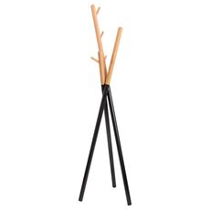 Вешалка напольная Amundsen, 172 см, черная/натуральное дерево, Bergenson Bjorn