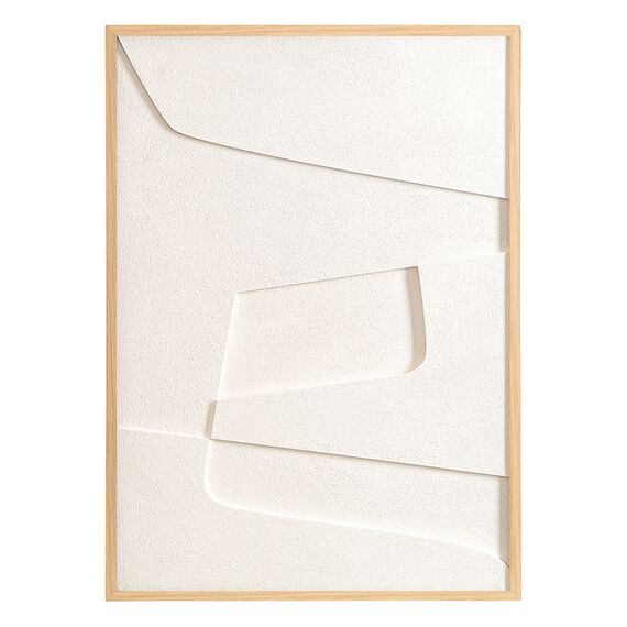 Панно декоративное с эффектом 3D Minimalism, с бежевой рамой, 50х70 см, Bergenson Bjorn