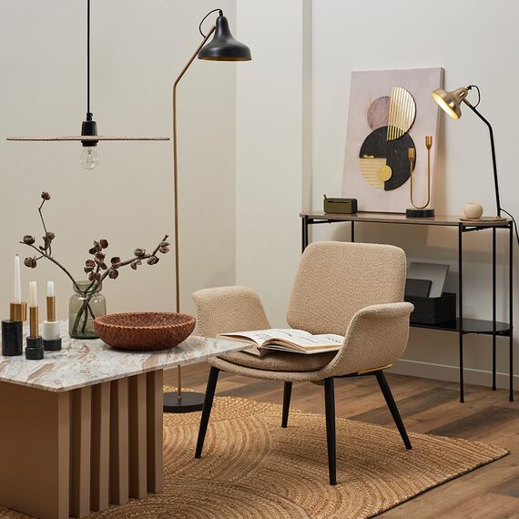 Лаунж-кресло Hilde, букле, серо-бежевое, Bergenson Bjorn, изображение 14