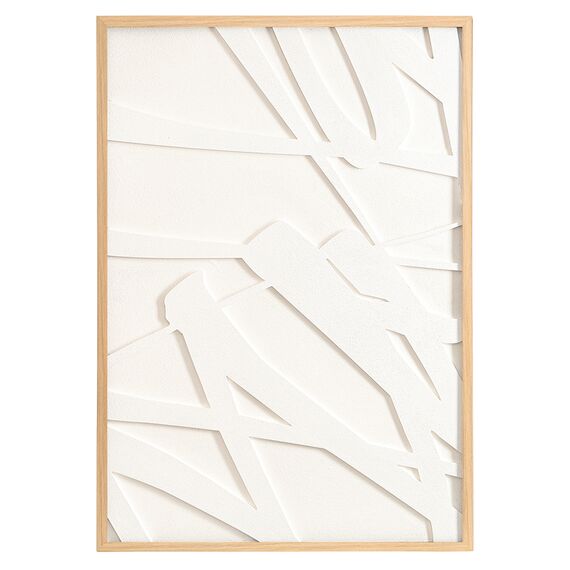 Панно декоративное с эффектом 3D Minimalism, с бежевой рамой, 70х100 см, Bergenson Bjorn