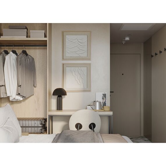 Панно декоративное с эффектом 3D Minimalism Flow, 50х50 см, Bergenson Bjorn, изображение 3