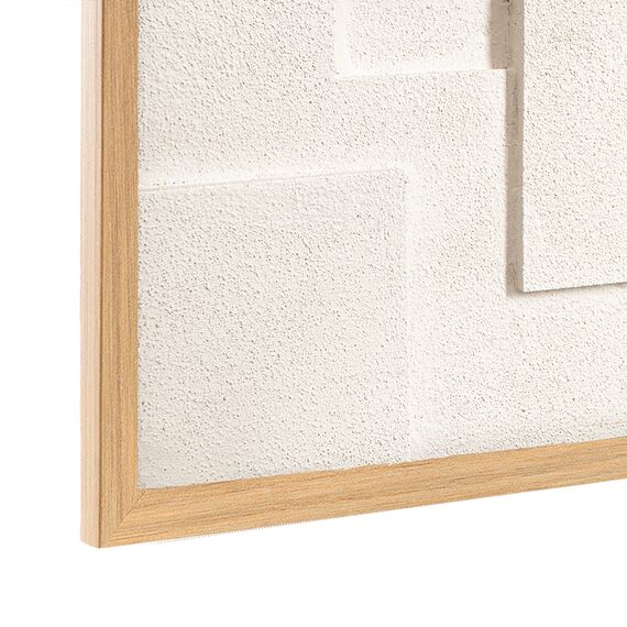 Панно декоративное с эффектом 3D Minimalism, с бежевой рамой, 60х60 см, Bergenson Bjorn, изображение 4
