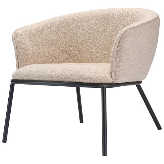 Лаунж-кресло Paal, букле, бежевое, Bergenson Bjorn