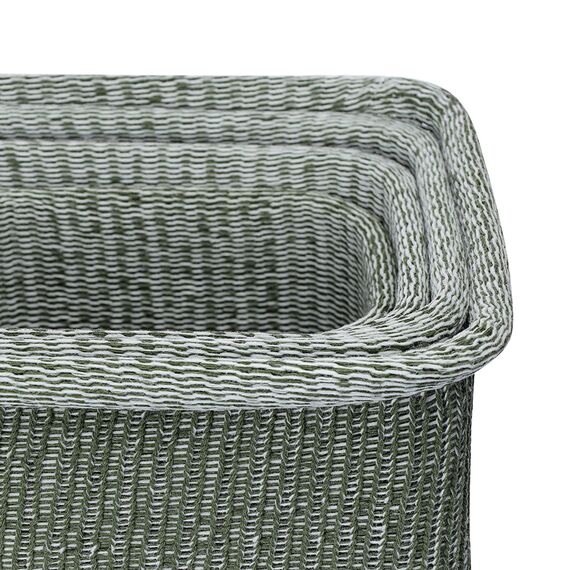 Набор из 4-х корзин для хранения Sustainable collection, оливковый, Bergenson Bjorn, изображение 9