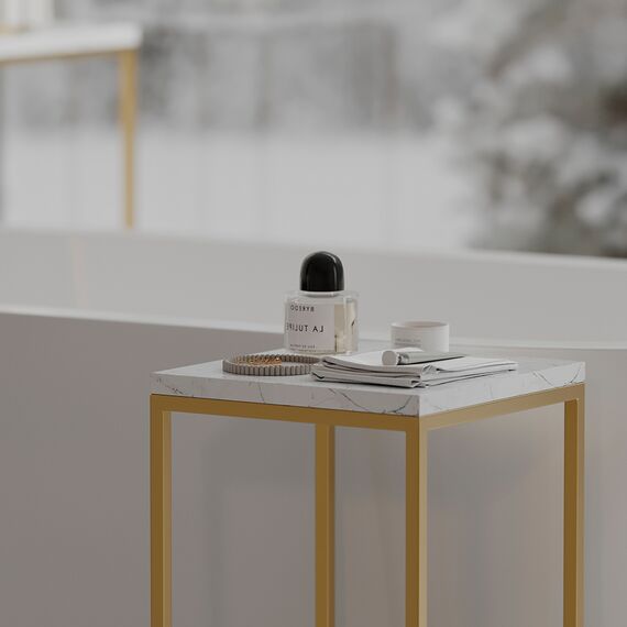 Набор из 2-х столиков Mayen Gold, белые/золотистые, Bergenson Bjorn, изображение 19