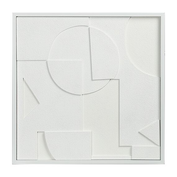 Панно декоративное с эффектом 3D Minimalism, с белой рамой, 60х60 см, Bergenson Bjorn