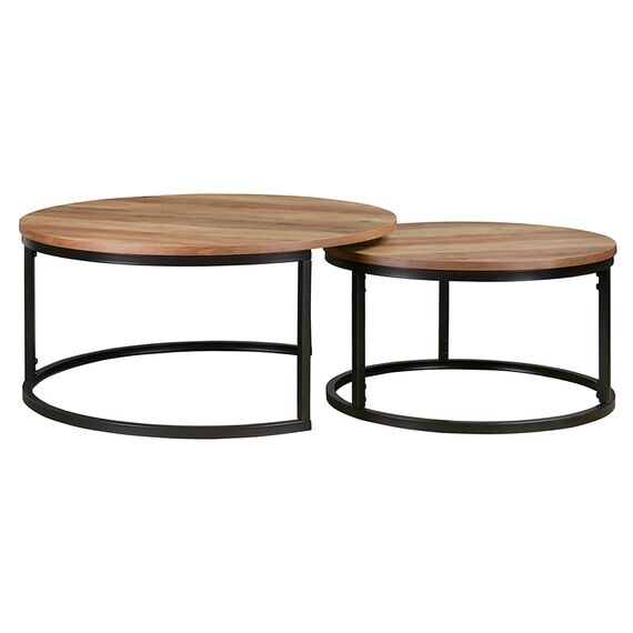 Набор из 2-х журнальных столиков Stanley,  60 см и 80 см, орех, Bergenson Bjorn, изображение 5