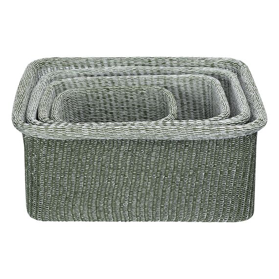 Набор из 4-х корзин для хранения Sustainable collection, оливковый, Bergenson Bjorn, изображение 8