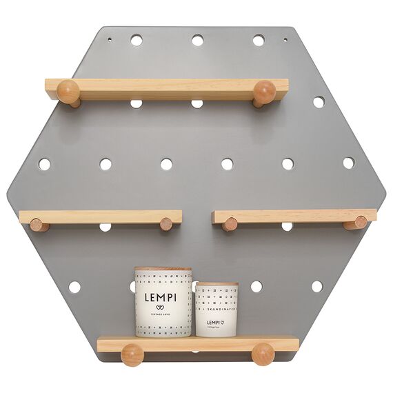 Пегборд Shely, 43х50 см, светло-серый, Bergenson Bjorn, изображение 3