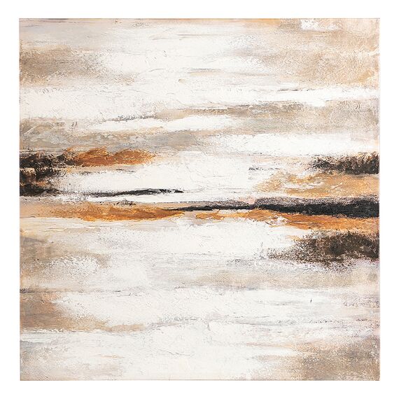 Панно декоративное с ручной росписью By Feel, 80х80 см, бежевое, Bergenson Bjorn