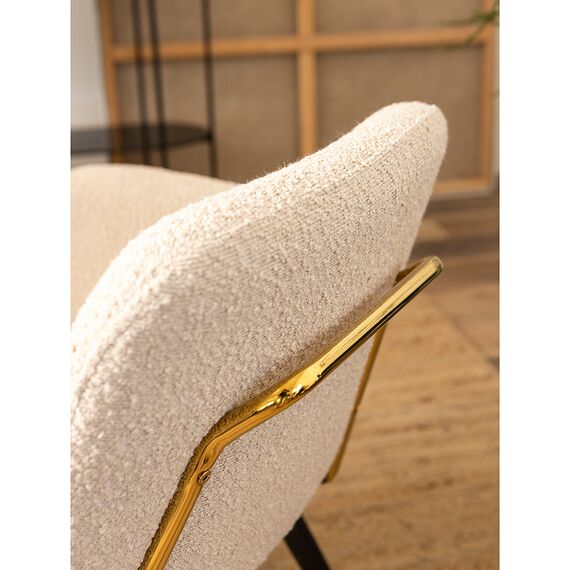 Лаунж-кресло Hilde, букле, серо-бежевое, Bergenson Bjorn, изображение 5