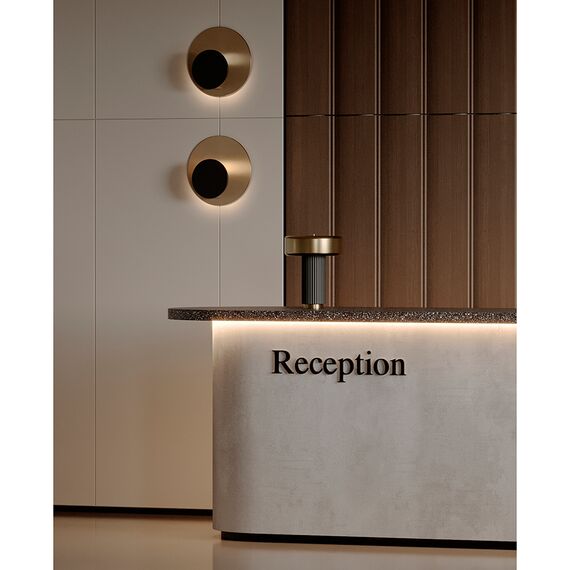 Лампа настольная Stone, 28х35 см, черная/золотистая, Bergenson Bjorn, изображение 7