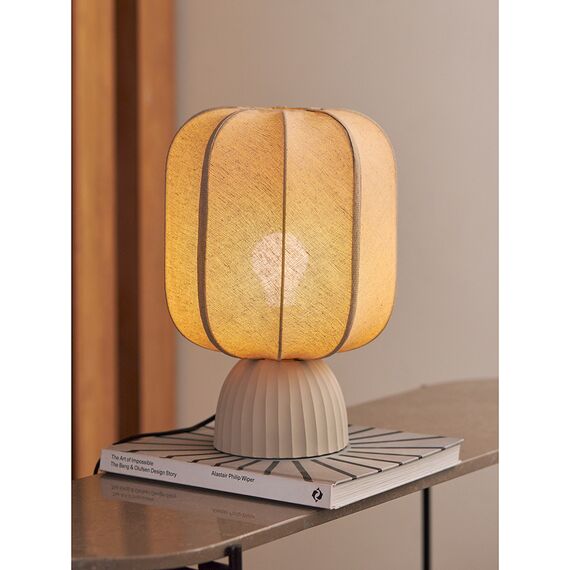 Лампа настольная Texture Rib, 27х39 см, бежевая, Bergenson Bjorn, изображение 4