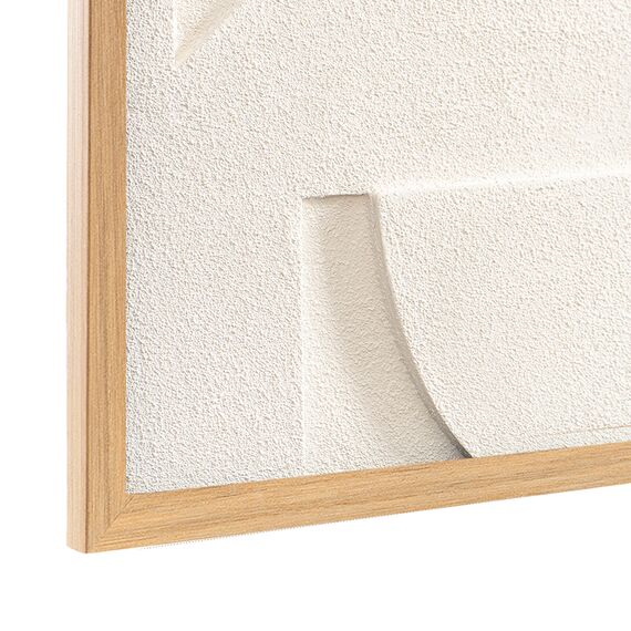 Панно декоративное с эффектом 3D Minimalism, с бежевой рамой, 60х60 см, Bergenson Bjorn, изображение 4