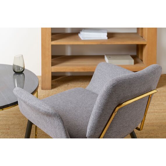 Лаунж-кресло Hilde, шенилл, серое, Bergenson Bjorn, изображение 7