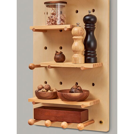 Пегборд Shely, 38х80 см, светлое дерево, Bergenson Bjorn, изображение 11