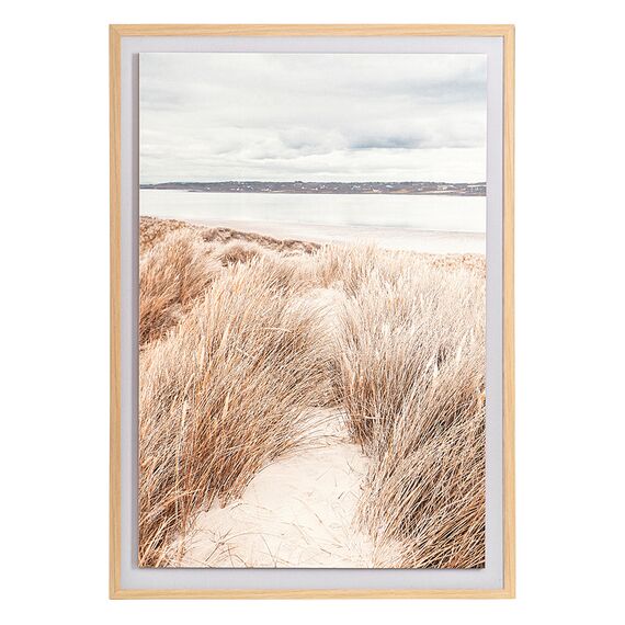 Панно декоративное Sand с бежевой рамой, 50х70 см, Bergenson Bjorn