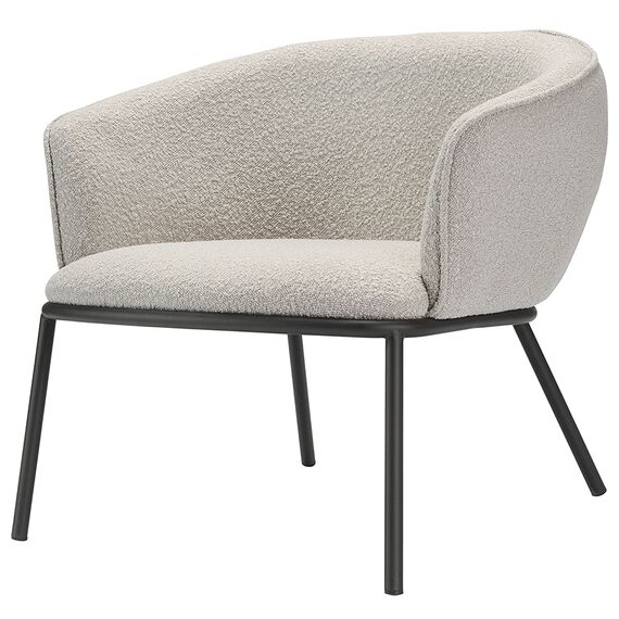Лаунж-кресло Paal, букле, серое, Bergenson Bjorn