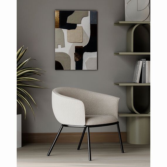 Лаунж-кресло Paal, букле, бежевое, Bergenson Bjorn, изображение 7