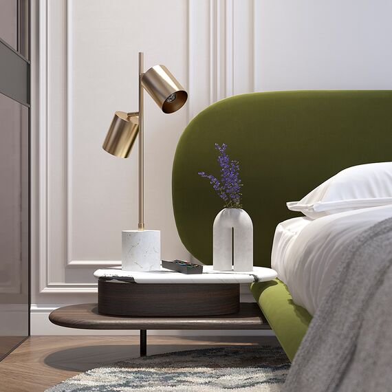 Лампа настольная Irjo, 33х13х73 см, золотистая, Bergenson Bjorn, изображение 5