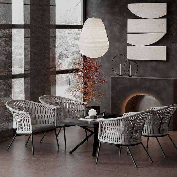 Лаунж-кресло Haugen, темно-серое/светло-серое, Bergenson Bjorn, изображение 7