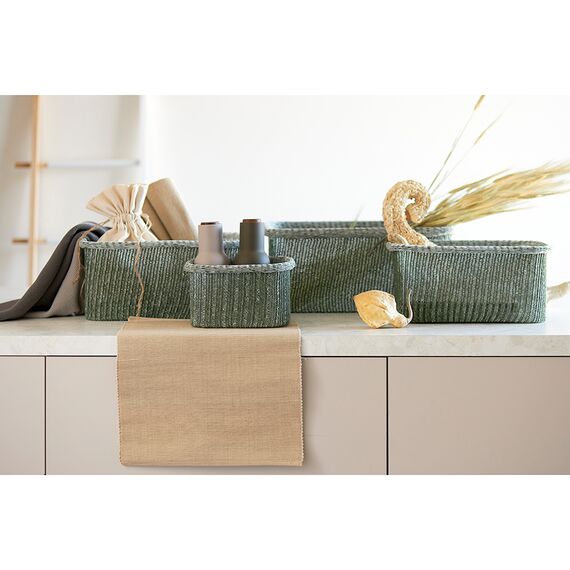 Набор из 4-х корзин для хранения Sustainable collection, оливковый, Bergenson Bjorn, изображение 2