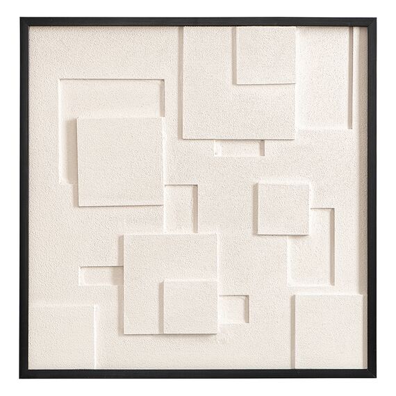 Панно декоративное с эффектом 3D Minimalism Square, с черной рамой, 60х60 см, Bergenson Bjorn