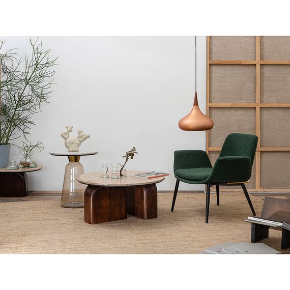 Лаунж-кресло Hilde, букле, темно-зеленое, Bergenson Bjorn, изображение 14