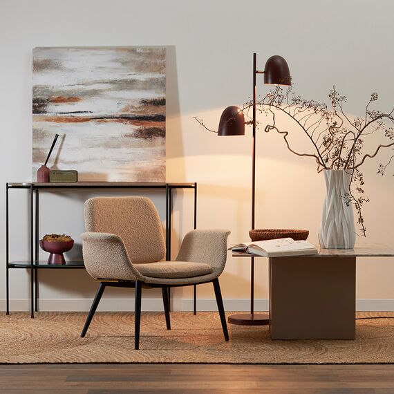 Панно декоративное с ручной росписью By Feel, 80х80 см, бежевое, Bergenson Bjorn, изображение 4