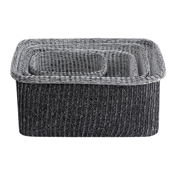 Набор из 4-х корзин для хранения Sustainable collection, черный, Bergenson Bjorn, изображение 7