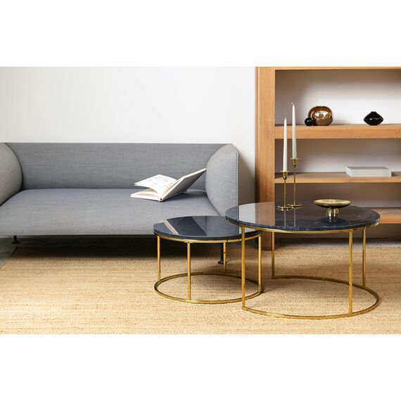 Набор из 2-х журнальных столиков Hans, 60 см и 80 см, черный мрамор, Bergenson Bjorn, изображение 12