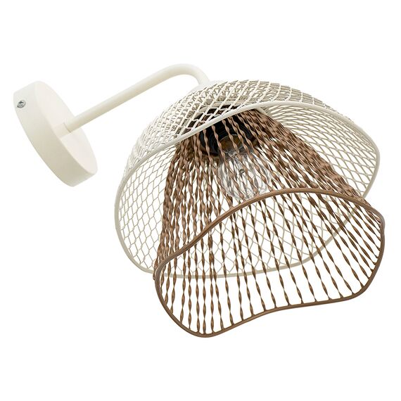 Светильник настенный Vinger, 25х30х33 см, белый/золотой, Bergenson Bjorn, изображение 6