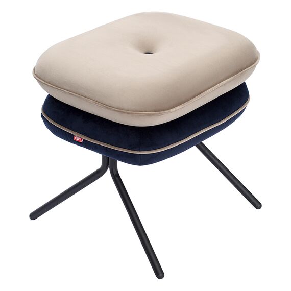 Пуф Pea, велюр, бежевый/темно-синий, Bergenson Bjorn, изображение 11