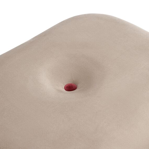 Пуф Pea, велюр, бежевый/бордовый, Bergenson Bjorn, изображение 15