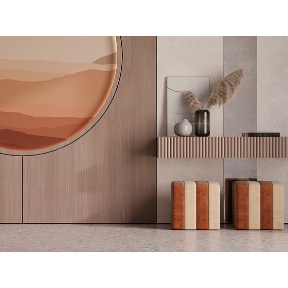 Пуф Idar, шенилл, коричнево-бежевый, Bergenson Bjorn, изображение 6