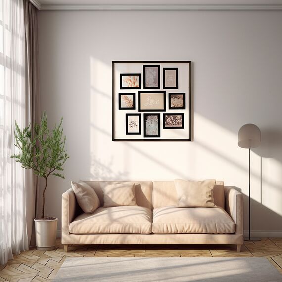 Рамка для фотографий Pleasant moments, 57х57 см, белая/черная, Bergenson Bjorn, изображение 5