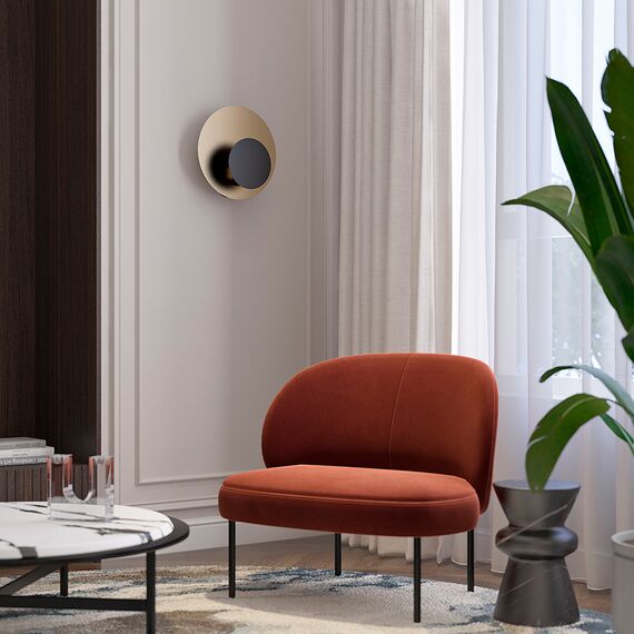 Светильник настенный Stone, 35,5х15,5 см, черный/золотистый, Bergenson Bjorn, изображение 5