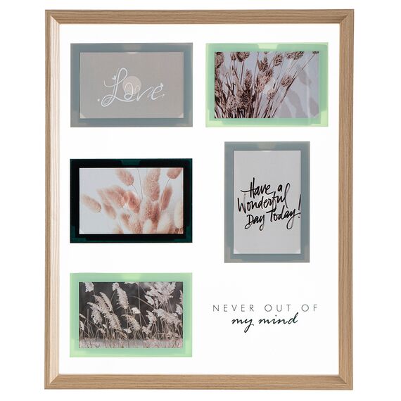 Рамка для фотографий Pleasant moments, 41х51 см, белая/натуральное дерево, Bergenson Bjorn