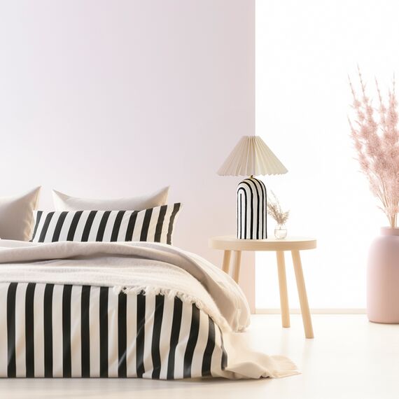 Светильник настольный Stripel, 30х44 см, черный/белый, Bergenson Bjorn, изображение 2