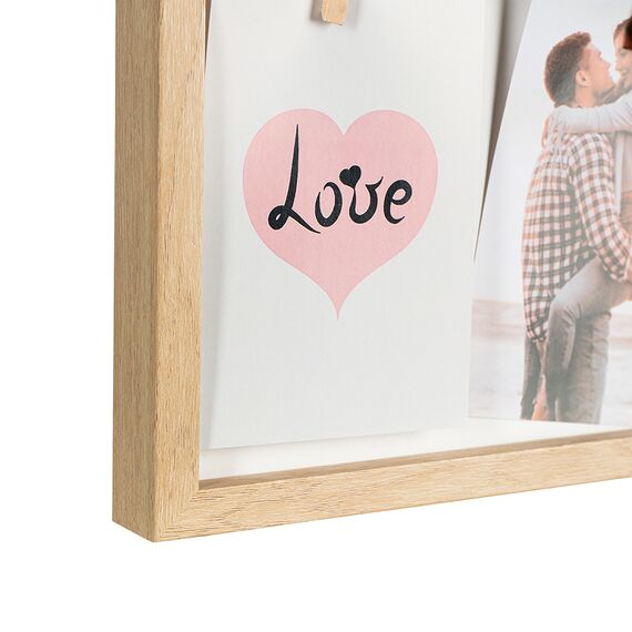 Рамка для фотографий с подсветкой Everyday, 22х38 см, белая/натуральное дерево, Bergenson Bjorn, изображение 6