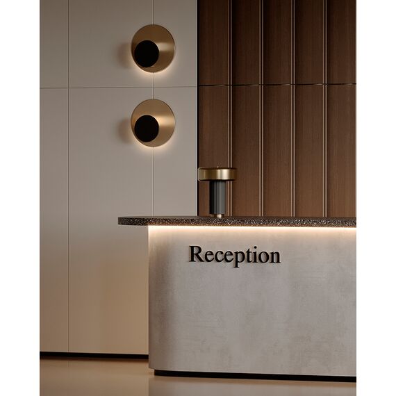 Светильник настенный Stone, 35,5х15,5 см, черный/золотистый, Bergenson Bjorn, изображение 2