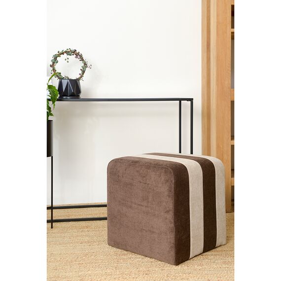 Пуф Idar, шенилл, коричнево-бежевый, Bergenson Bjorn, изображение 2