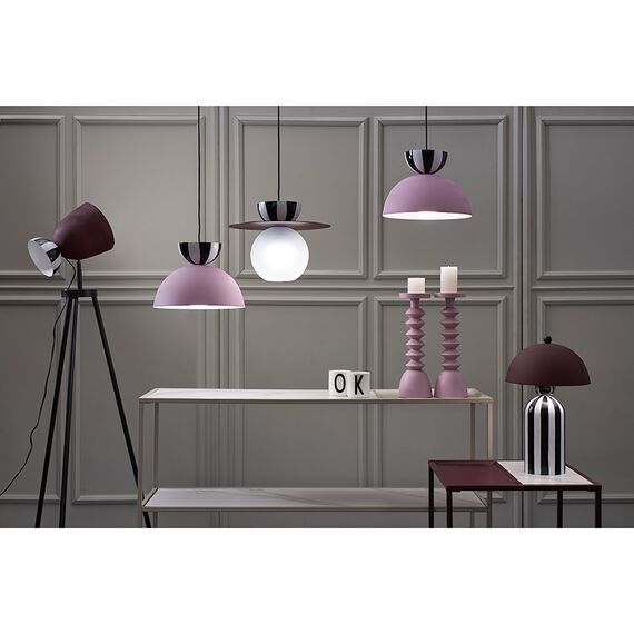 Светильник подвесной Anniken, 36х28 см, черный/белый/сливовый, Bergenson Bjorn, изображение 5