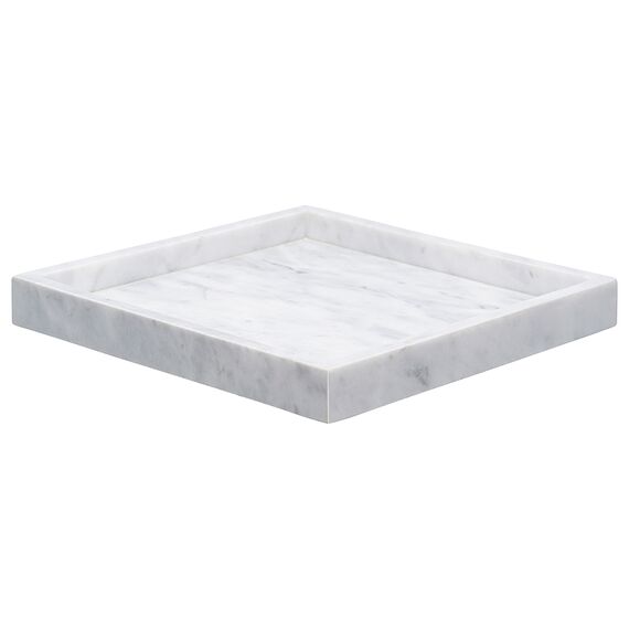 Поднос Marm, 25х25 см, белый мрамор, Bergenson Bjorn
