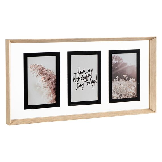 Рамка для фотографий Pleasant moments, 24х49 см, белая/натуральное дерево, Bergenson Bjorn, изображение 2