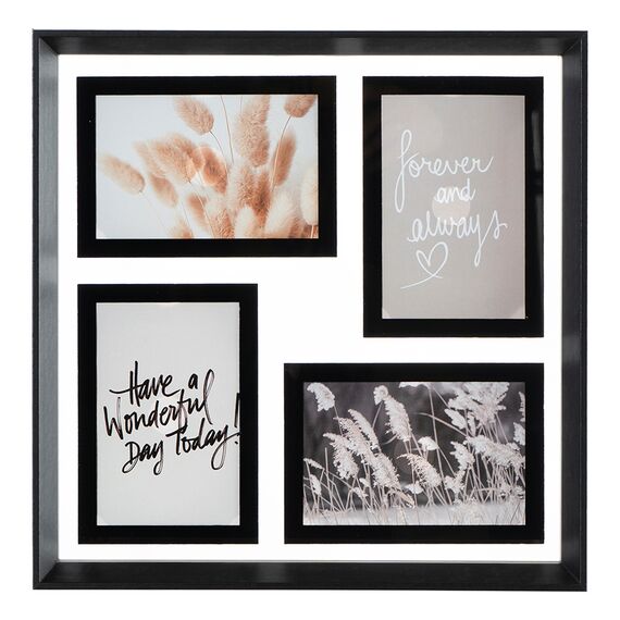 Рамка для фотографий Pleasant moments, 34,5х34,5 см, белая/черная, Bergenson Bjorn