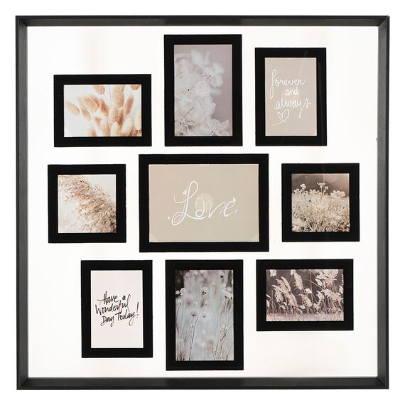 Рамка для фотографий Pleasant moments, 57х57 см, белая/черная, Bergenson Bjorn