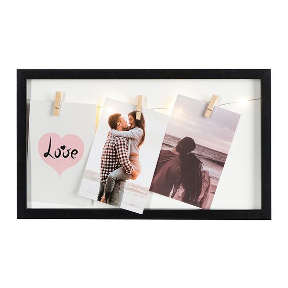 Рамка для фотографий с подсветкой Everyday, 22х38 см, черная, Bergenson Bjorn